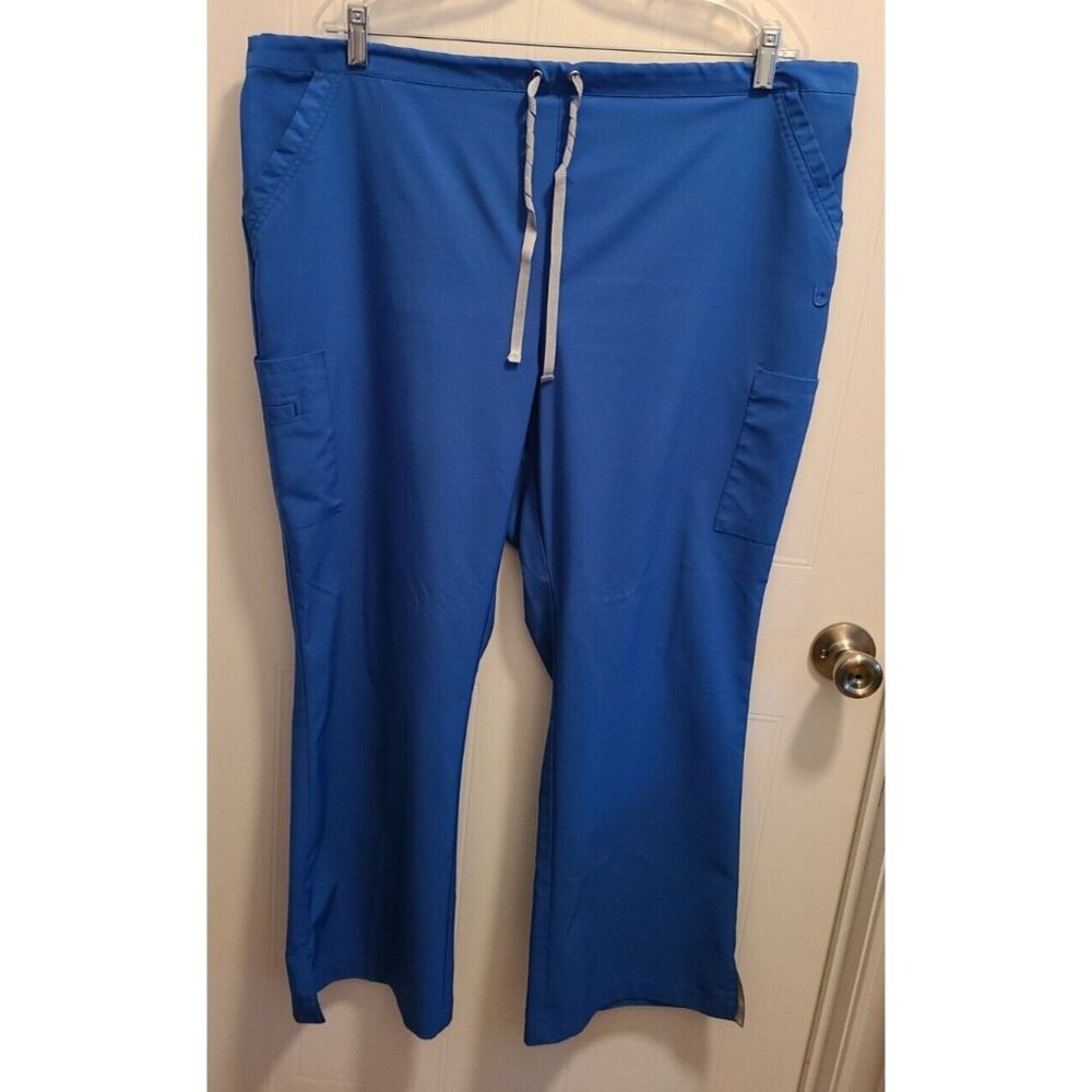 Urbane Performance Women's Modern Fit Drawstring Scrub Pants Royal Blue 9312 PXL